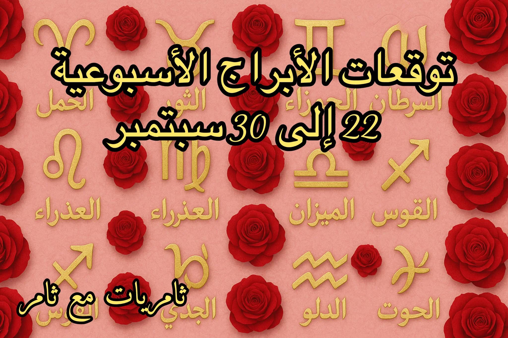 توقعات الأبراج الأسبوعية 22 إلى 28 سبتمبر