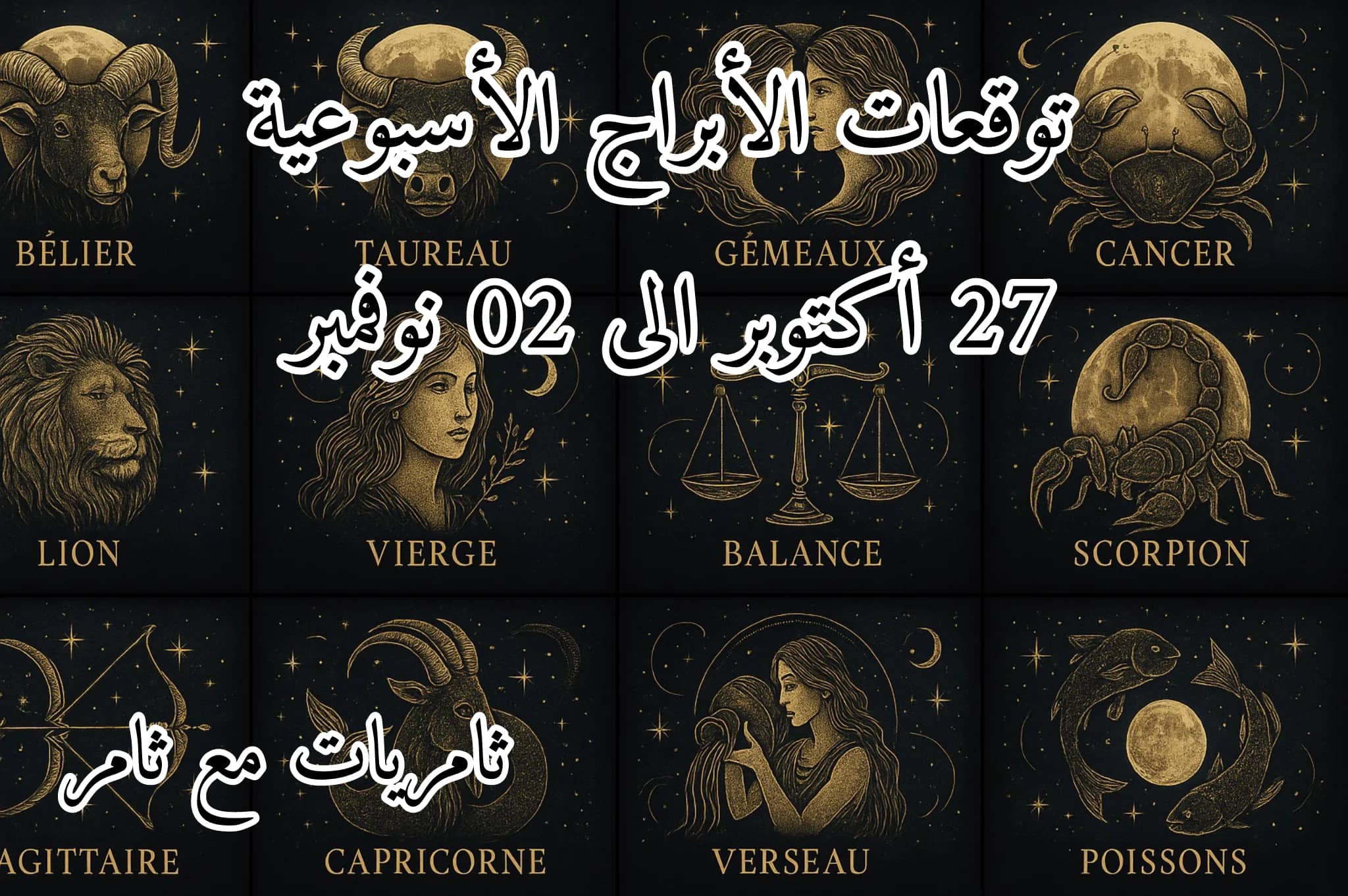 توقعات الأبراج الأسبوعية 27 اكتوبر إلى 02 نوفمبر
