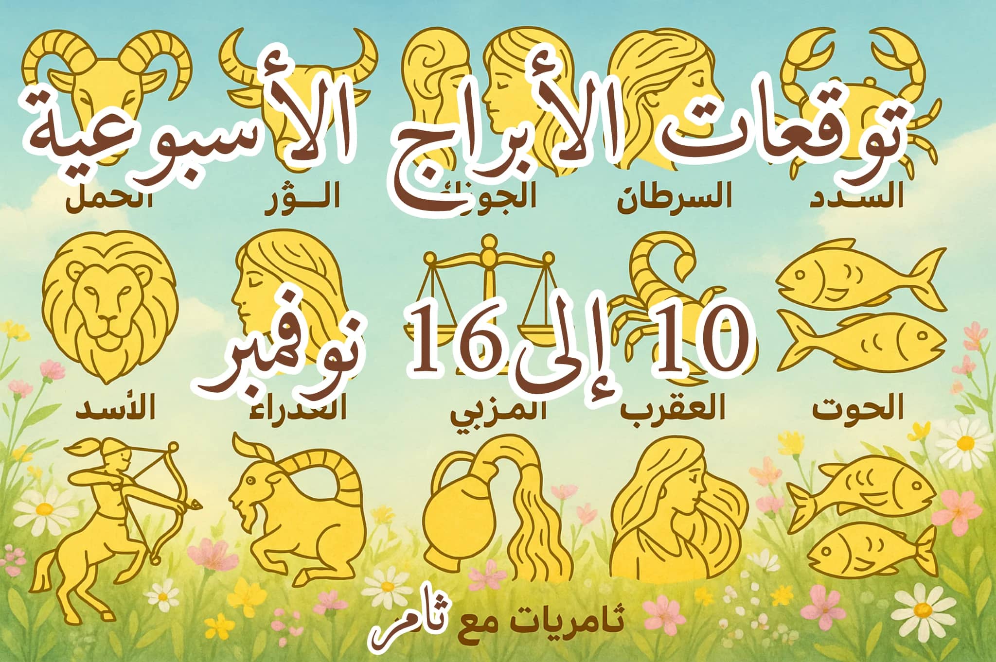 توقعات الأبراج الأسبوعية 10 إلى 16 نوفمبر
