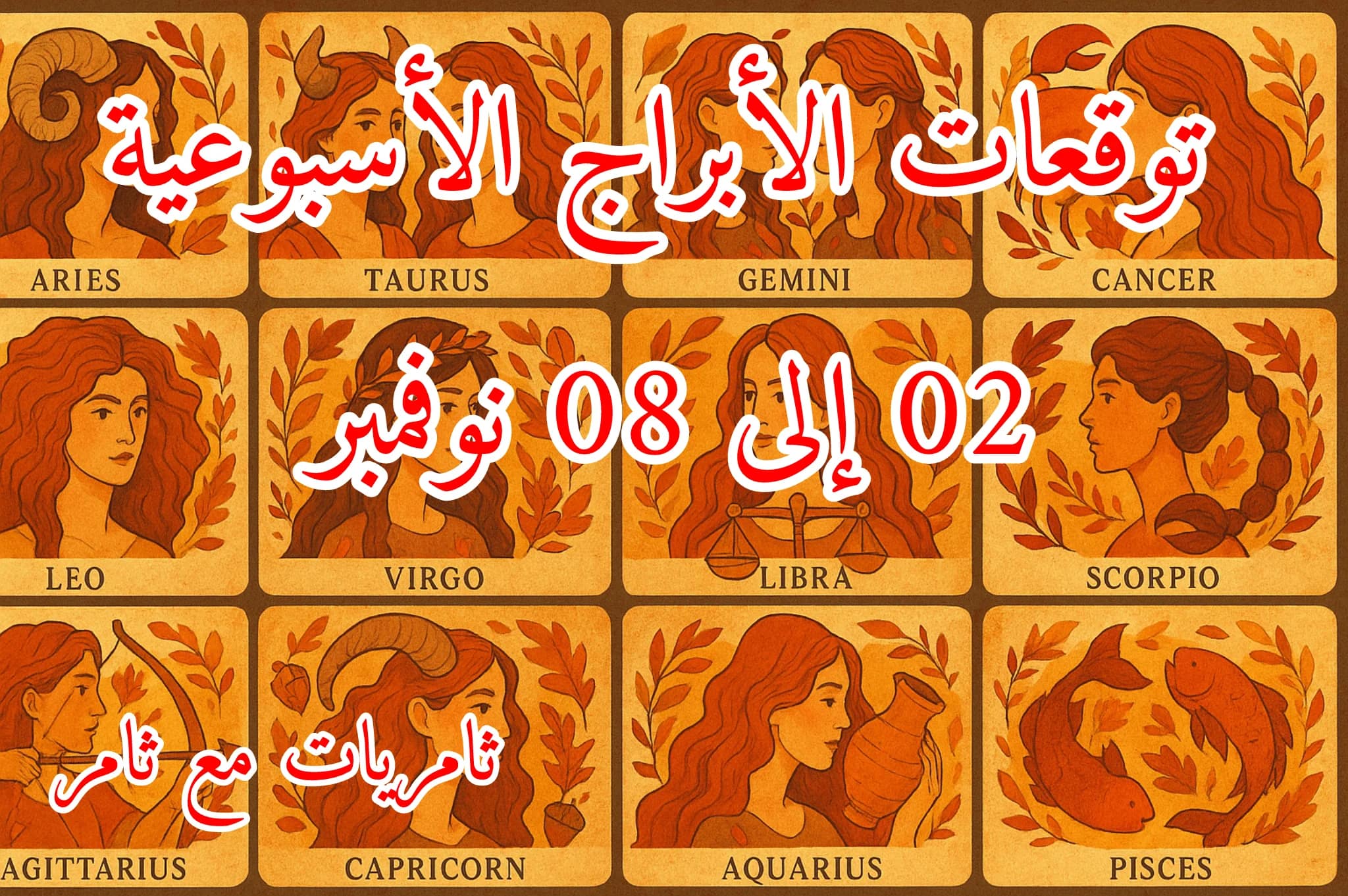 توقعات الأبراج الأسبوعية 02 إلى 08 نوفمبر